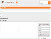 Tablet Screenshot of investtech.se